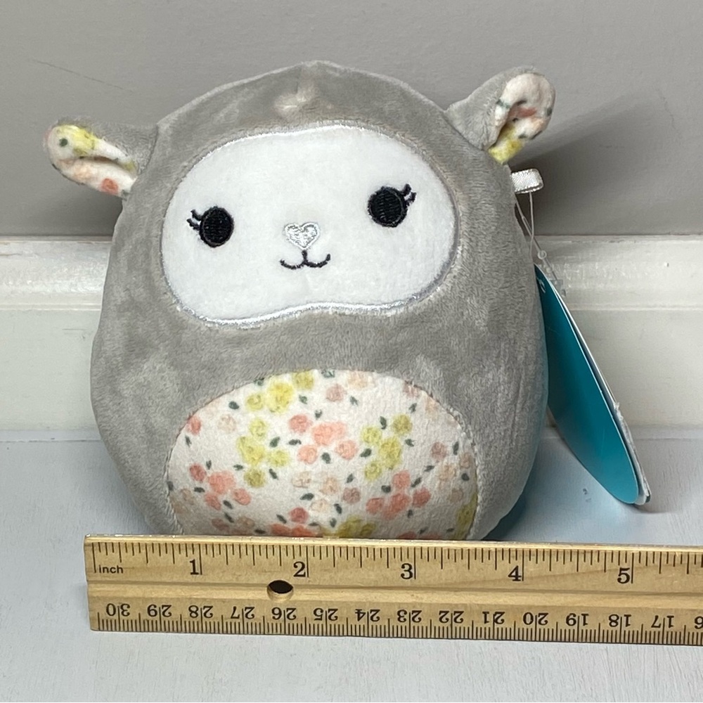 Squishmallows Elea The Floral Lamb 5" Mini Plush KellyToy Claire’s Exclusive NWT - Picture 12 of 13